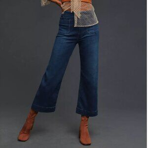 Pilcro The Skipper Wide-Leg/Cropped Jeans - 31